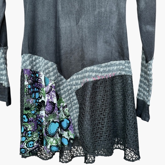 NWT Forla Paris Mixed Media Dress Sz M - Picture 5 of 13